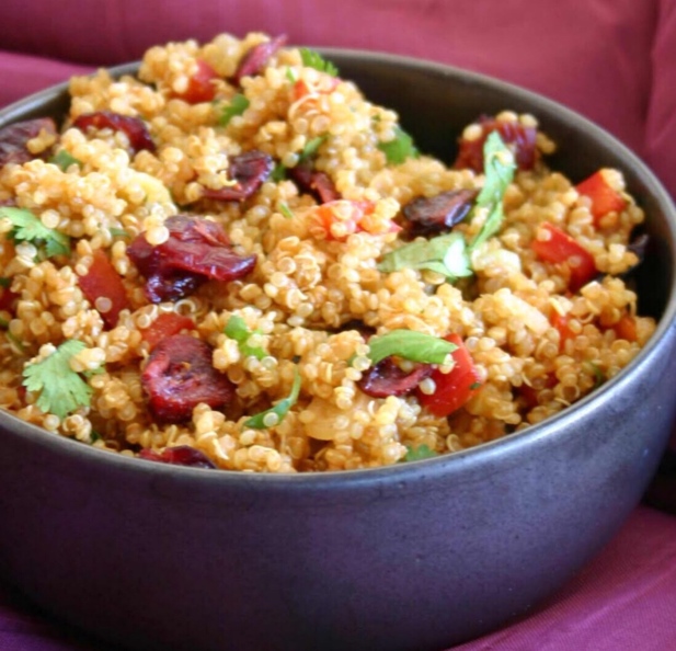 Quinoa Salad with Almonds and Cranberries
